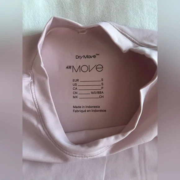 H&M Women's Pink Activewear Top Size S - Picture 2 of 4